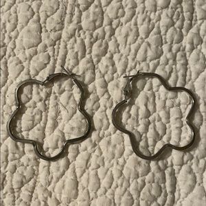 Silver hoops